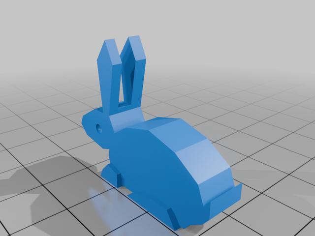 Simple ender rabbit (You can sell) 3D model thumbnail