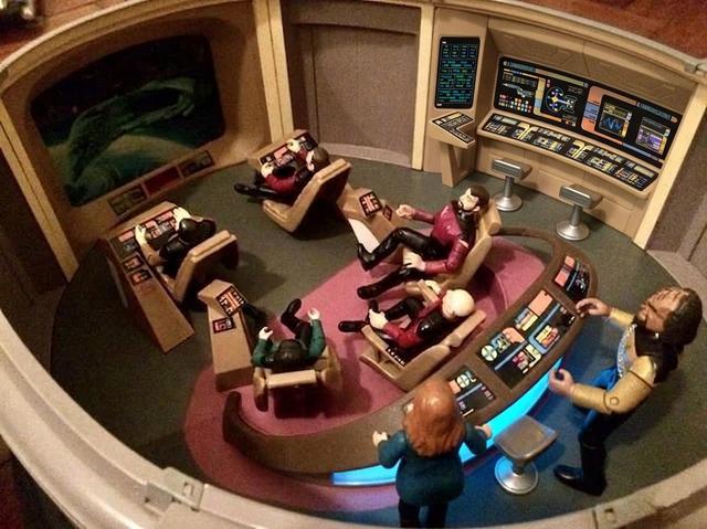 Side wall consoles for Enterprise D Playset- Star Trek Generations 3D model thumbnail