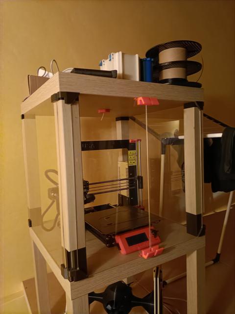 Prusa i3 MK3 ENCLOSURE -Ikea Lack table -  Swiss edition 3D model thumbnail
