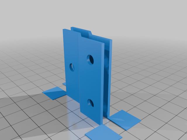 Arcade Switching Power Supply PSU Feet Bracket Legs 3D model thumbnail
