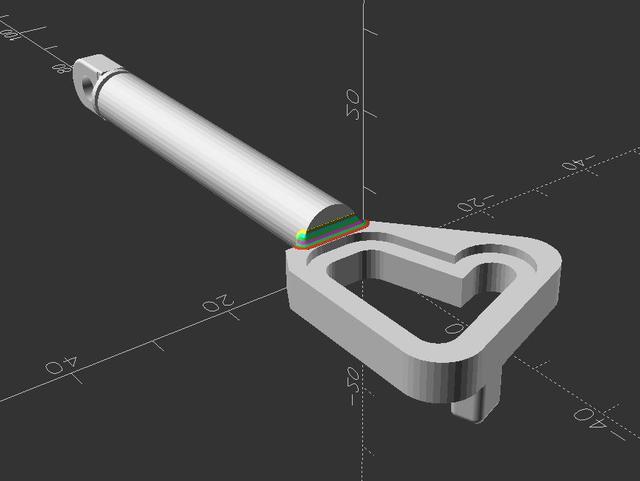 Triumph Spitfire/GT6 Door Handle Part 520260, 520261  (Revised) 3D model thumbnail