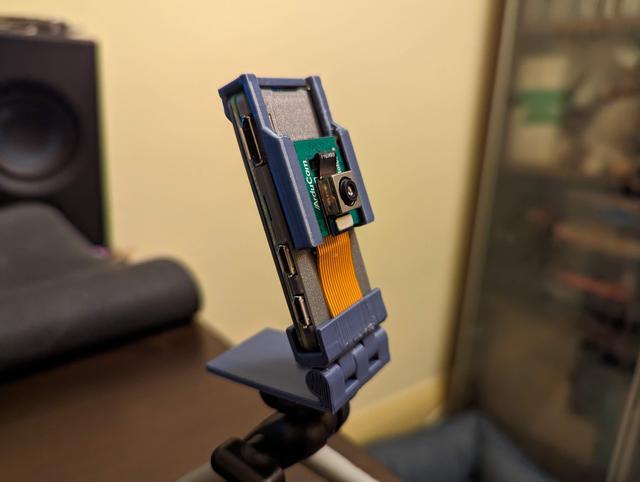 Hinged Stand and Camera Mount for the Raspberry Zero 1 and 2 Slim Case 3D model thumbnail