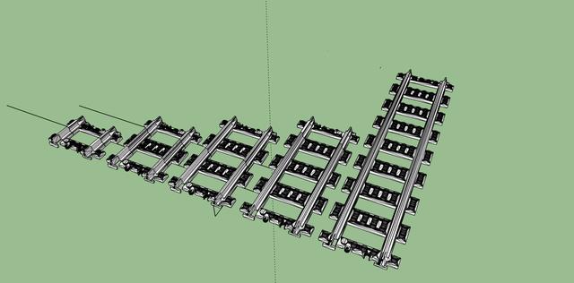 Lego tracks 3D model thumbnail