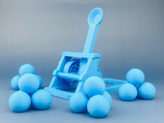 Catapult Card Ball Projectile 3D model thumbnail