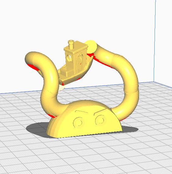 Benchy vs. Kraken 3D model thumbnail