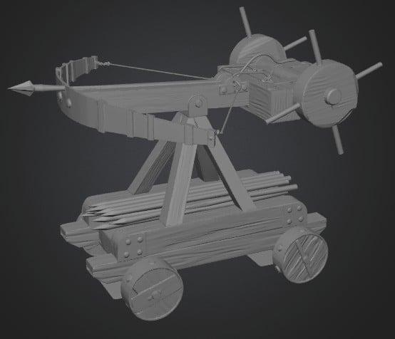 Ancient Ballista 3D model thumbnail