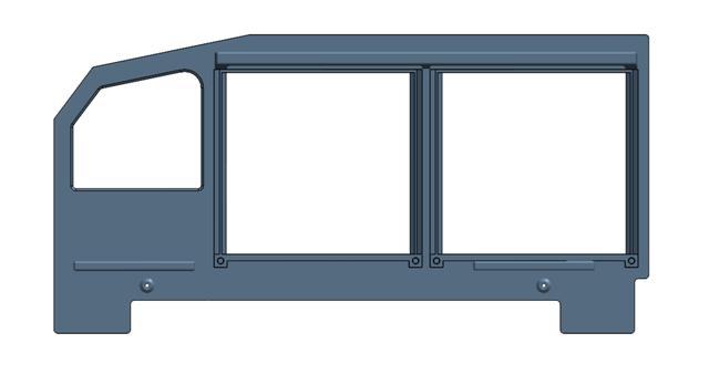 A320 MIP Frame Captain Side Panel 3D model thumbnail