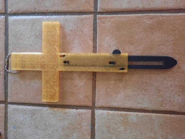 Cross OTF casing 3D model thumbnail