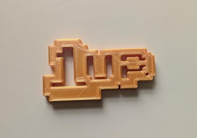 1 UP Keychain 3D model thumbnail