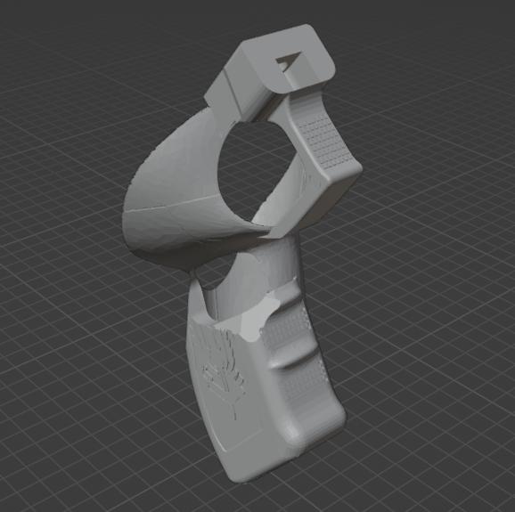 Chewey_GLK-17 LEFT GRIP 3D model thumbnail