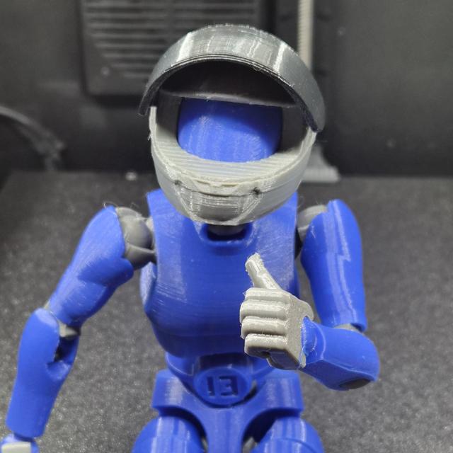 Carbon 13 Type-M Motorcycle Helmet with Posable Visor 3D model thumbnail
