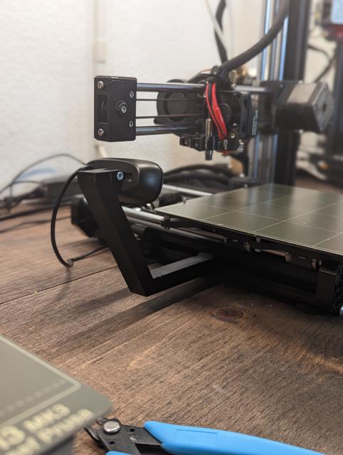 Logitech C270 mount for Prusa Mini+ 3D model thumbnail