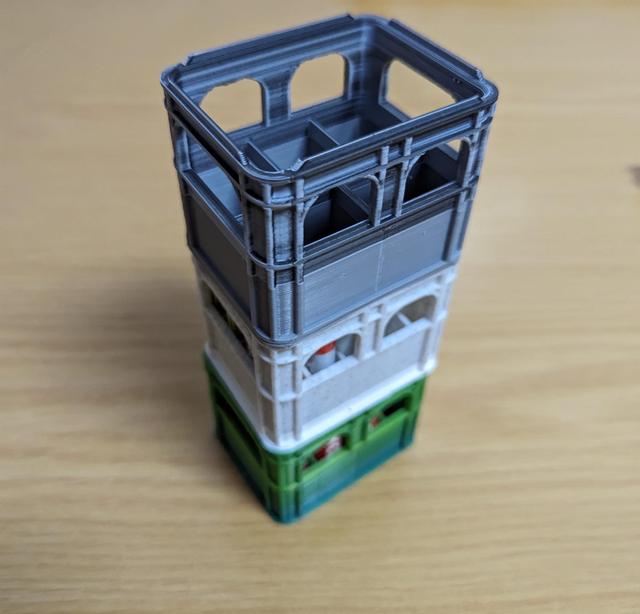 Actually Stackable Batteries Beer Crate 3D model thumbnail