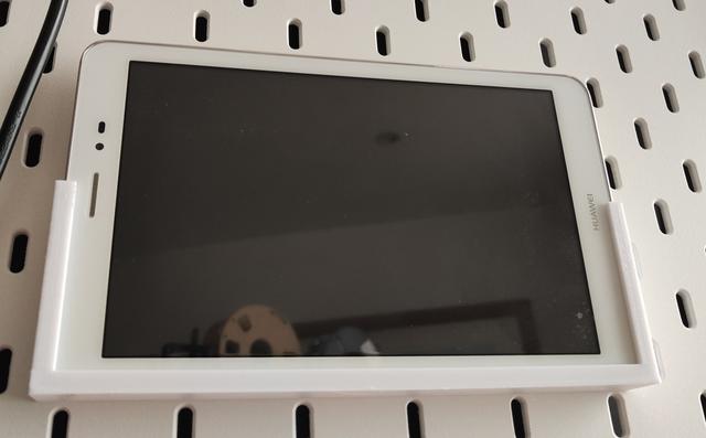 Customisable Box and Tablet-Holder [T-Clip System] [OpenSCAD] [Skadis] 3D model thumbnail