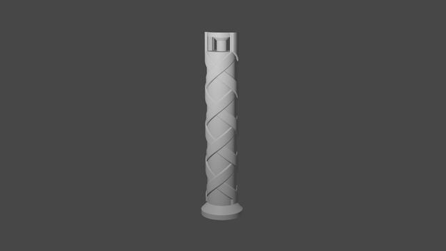 Legend of Zelda Master Sword Grip (Remix) 3D model thumbnail