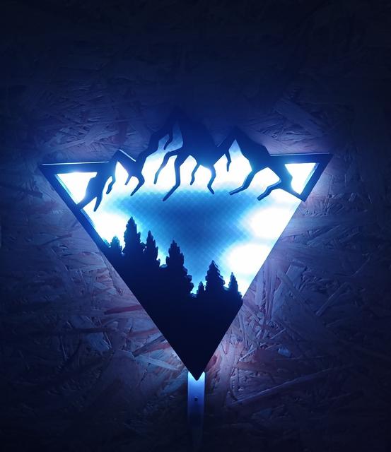 Backlight Mountains *Remix 3D model thumbnail