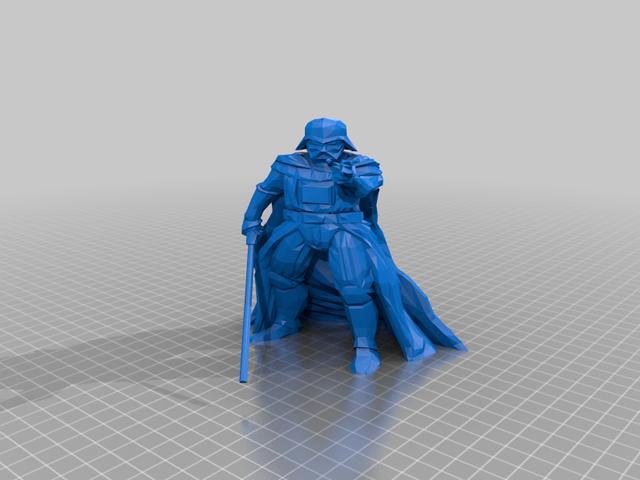 Dark Vader x2 3D model thumbnail