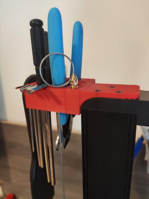 Ender 3 v3 SE Tool holder with knob 3D model thumbnail