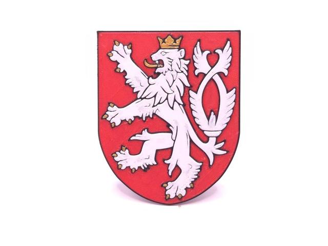 Lesser coat of arms of the Czech Republic 3D model thumbnail