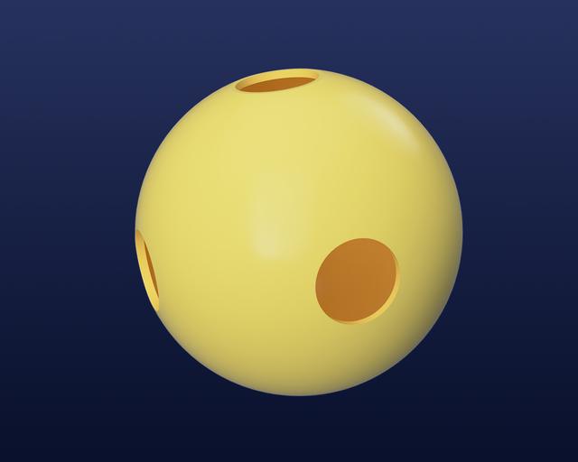 Basic Cat Ball - No Rattle 3D model thumbnail