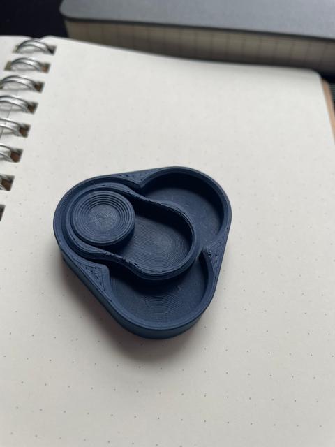 covered fidget-base-double stacked 6x2 magnets 3D model thumbnail