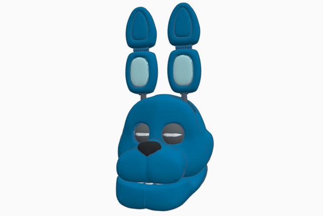 Bonnie FNaF-Cosplay head (1to1) 3D model thumbnail