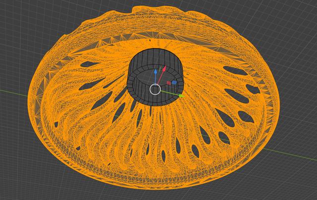 remix dual color mushroom caps with connectors 3D model thumbnail
