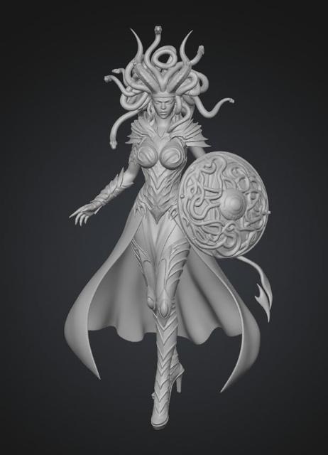 Serpent-Wreathed Guardian 3D model thumbnail