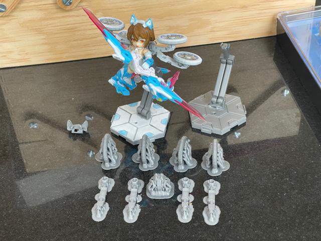 Fully Printable Desktop Army stand 3D model thumbnail