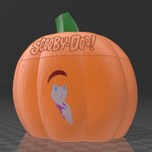 Daphne From Scooby Doo Pumpkin Container 3D model thumbnail