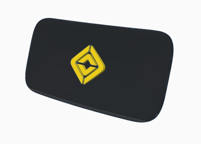 Rivian Camp Speaker Drawer Handle w/ Logo Insert 3D model thumbnail