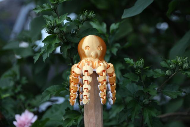 Octopus post cap 3D model thumbnail