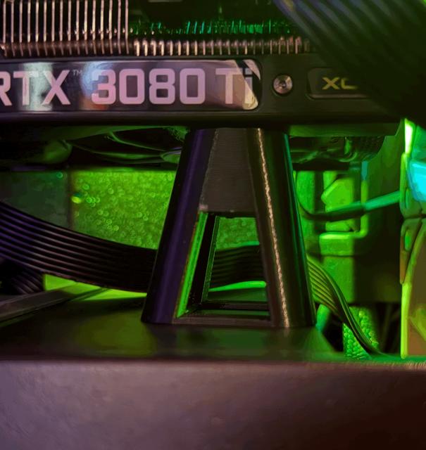GPU Support Stand 3D model thumbnail