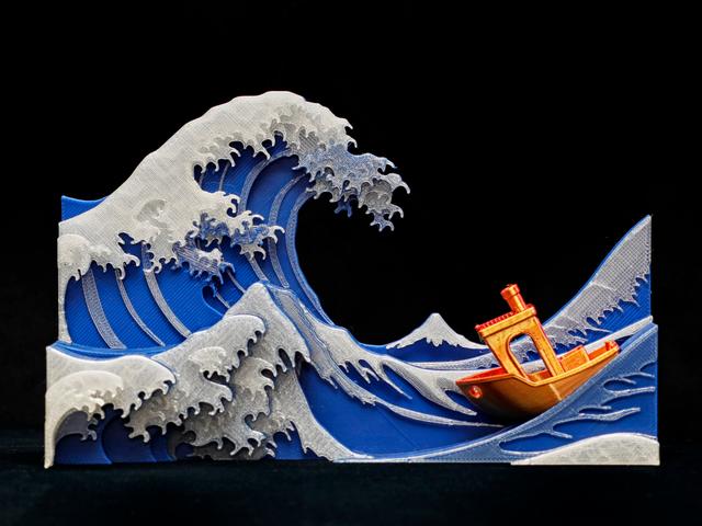 The Great Benchy Wave 3D model thumbnail