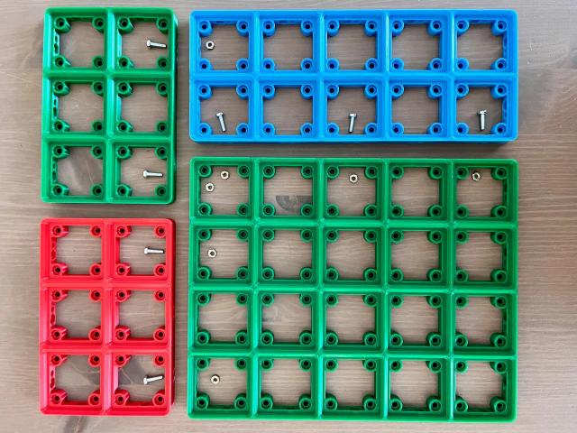 Gridfinity Baseplate Screwable with Press Fit Magnet Slots 3D model thumbnail