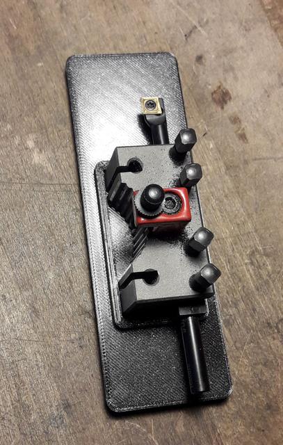 Gridfinity 1x3 Multifix AA holder offset 3D model thumbnail