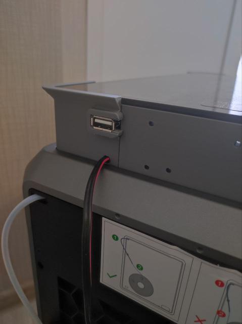 K1 Max Riser - Corner piece with USB extension cord mount 3D model thumbnail