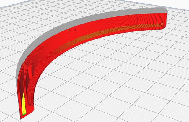 Remix of Prusa Protective Face Shield  bottom_reinforcement 3D model thumbnail