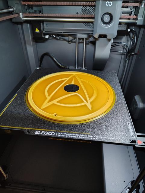 Elegoo Centauri Carbon Spool Guard Starfleet Themed 3D model thumbnail