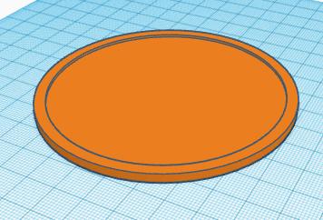Blank Coaster 3D model thumbnail
