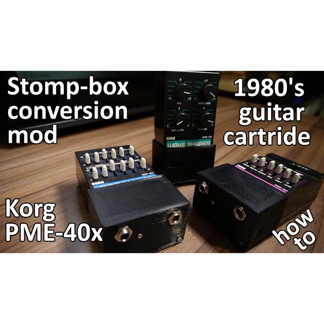 Korg PME 40X stomp box conversion enclosure 3D model thumbnail