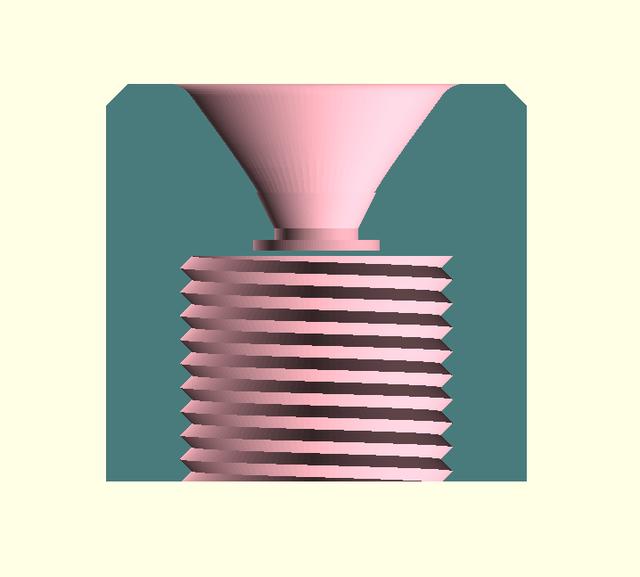 Coupler Nut - Remix 3D model thumbnail