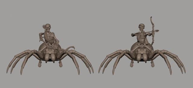Spider Jockey  3D model thumbnail