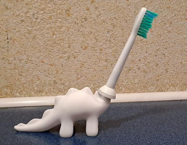 Dino Sonicare toothbrush holder 3D model thumbnail