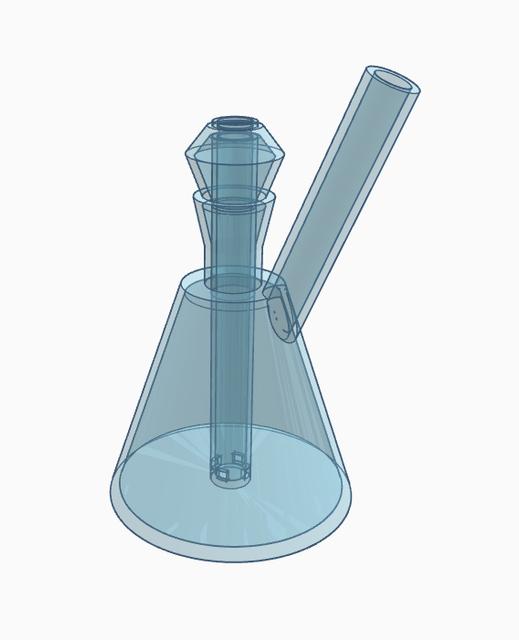 Mini Bong Elite 3D model thumbnail