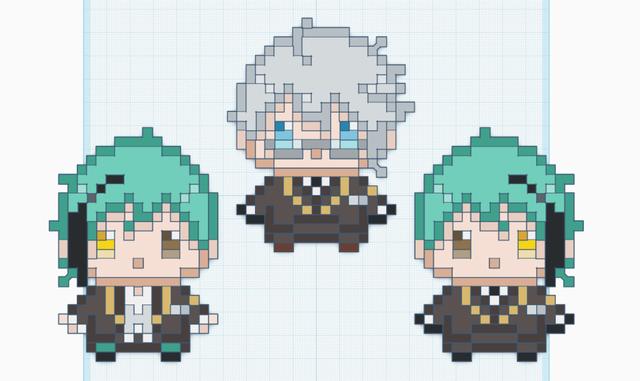 pixel octavinelle 3D model thumbnail