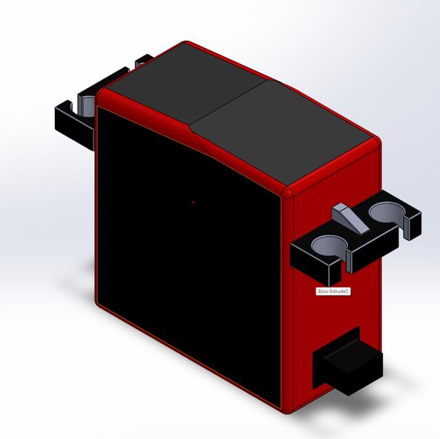 URUAV URS002-180 servo  3D model thumbnail