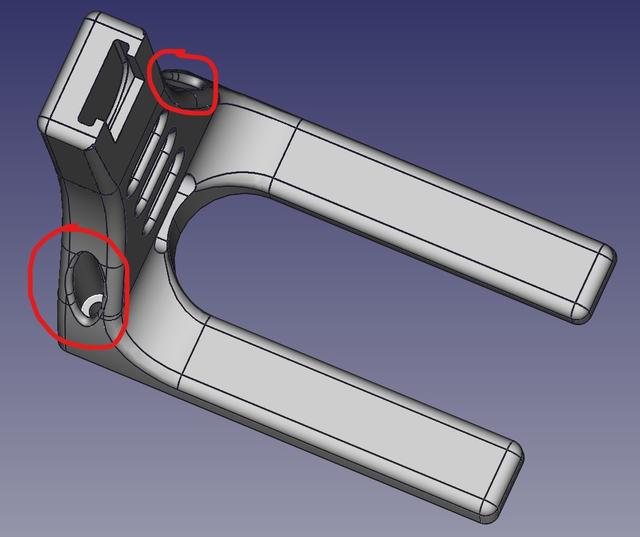 Filler Filament Holder Stand with mounting screw holes for 2020 extrusion 3D model thumbnail