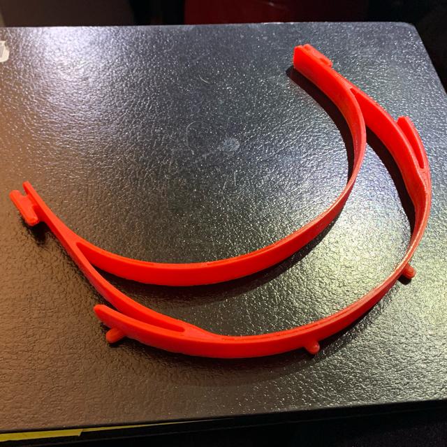 RC2 type Headband with fillets and chamfers 3D model thumbnail