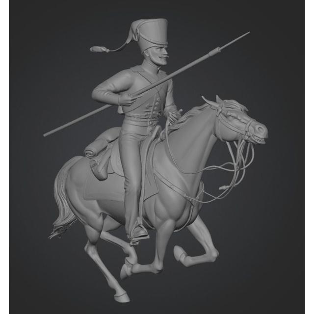 Rider of Skarzhinsky's Squadron 3D model thumbnail